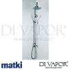 Matki EXC09 0 Elixir Concealed Shower with Corner Mounted Wall Assembly Spare Parts